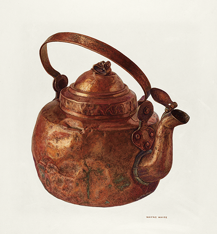 Copper Tea Kettle by Wayne White