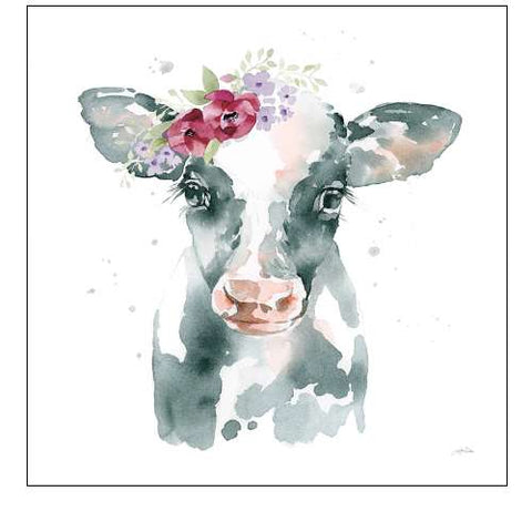 Floral Cow Pink