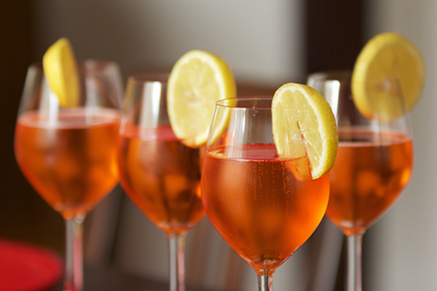 Wine Cocktails with Lemon