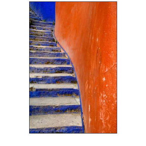 Mexico, Guanajuato, Colorful stairs