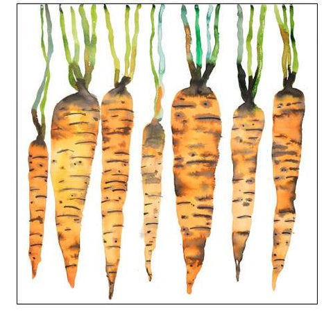Watercolor Carrots