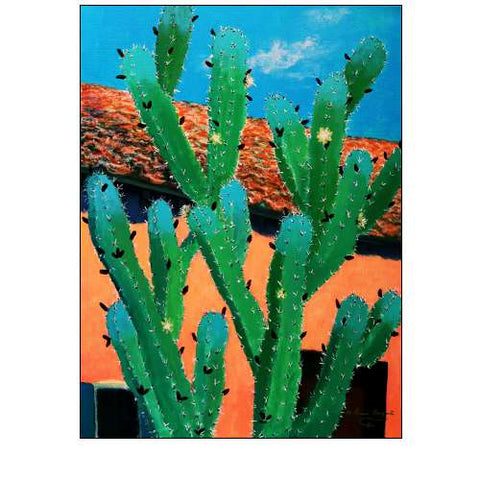 Blue Flame Cactus in Spring