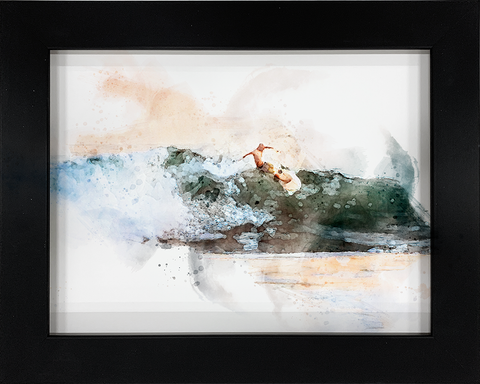 Watercolor Surfer