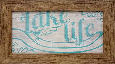 Lake Life: Framed and Texturized Art Print