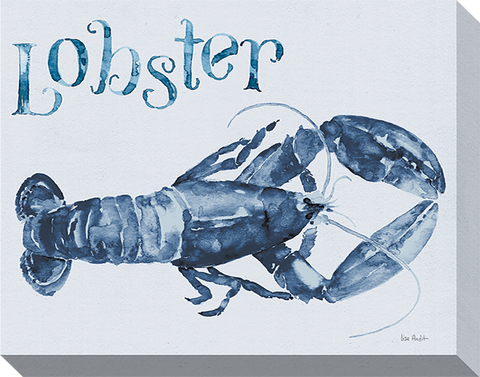 Blue Lobster: Gallery Wrapped Canvas (3 Sizes)