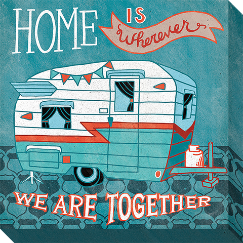 Adventure Love Camper: Gallery Wrapped Canvas (3 Sizes)