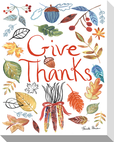 Give Thanks: Gallery Wrapped Canvas