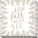 Fall Most of All Floral: Gallery Wrapped Canvas