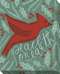 Peace on Earth Cardinal: Gallery Wrapped Canvas