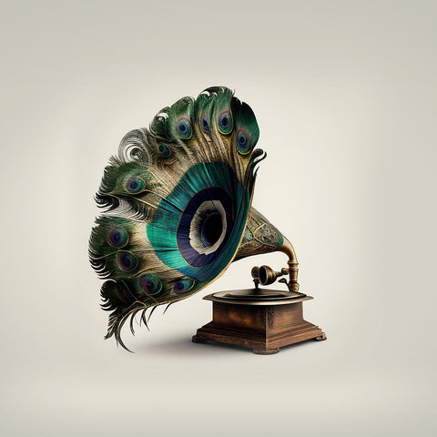 Peacock Gramaphone