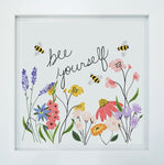 Bee Yourself: Framed Art Print