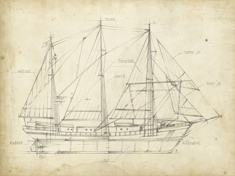 Sailboat Blueprint II
