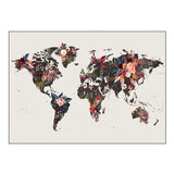 Worldmap Flowers