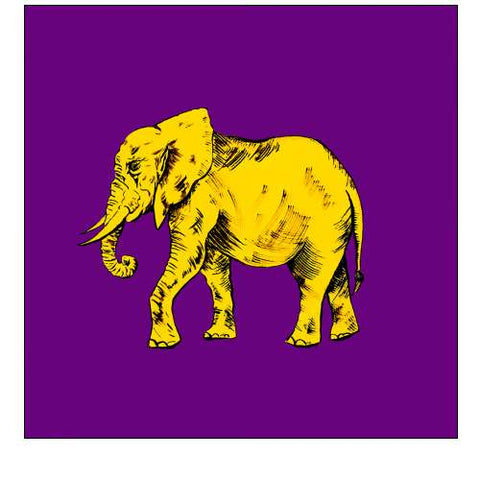 Elephant on Purple