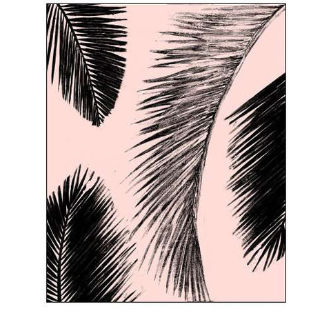 Barú Palm Pattern on Blush I