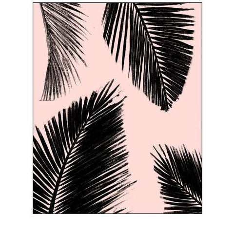 Barú Palm Pattern on Blush II