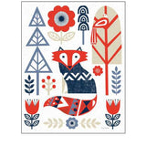 Folk Lodge Fox Red Navy