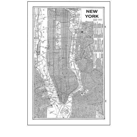 Inverted New York Map