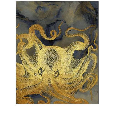 Octopus Ink Gold And Blue II
