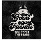 Coffee Humor Black V-Good Friends