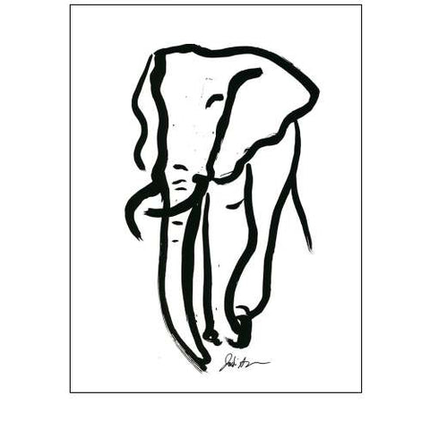 Inked Safari II-Elephant