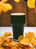Stout Beer and Chips