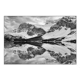 Canada-Alberta-Banff National Park Crowfoot Mountain reflected in Bow Lake