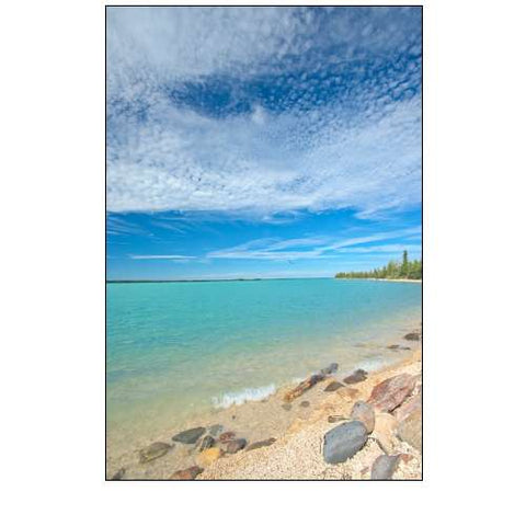 Canada-Manitoba-Little Limestone Lake Lake and Rocks on Shore
