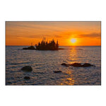 Canada-Ontario-Lake Superior Provincial Park Islands in Lake Superior at Sunrise