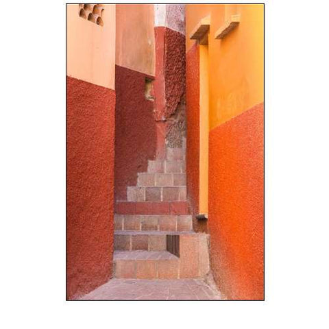 Mexico, Guanajuato Close-up of colorful stairway
