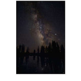 Colorado-Gunnison National Forest Milky Way Above Forest and Lake