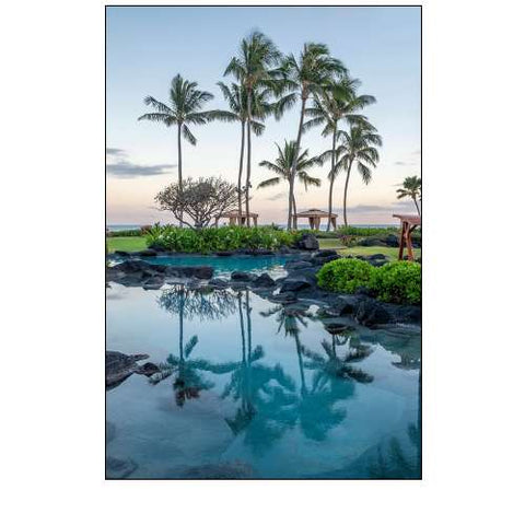 Oceanfront resort-landscape-Kauai-Hawaii-USA