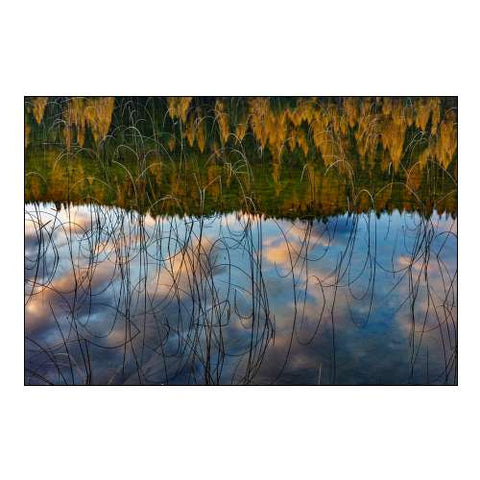 Autumn Reflections in Spencer Lake near Whitefish-Montana-USA