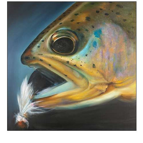 Golden Trout with Fly Fishing Flie