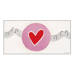 Read Heart on Music Pentagram