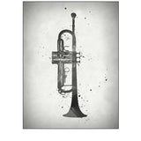 Black and White Trumpet