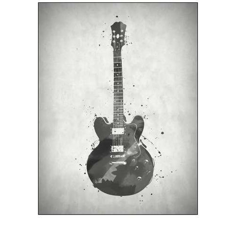 Black and White Guitar
