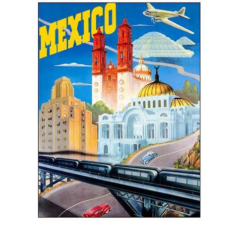 Mexico Travel Poster 1935