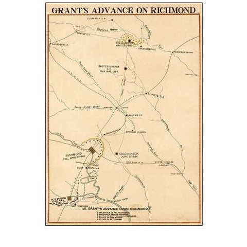 Civil War Grants Advance on Richmond
