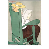 Woman Reading in a Rocking Chair