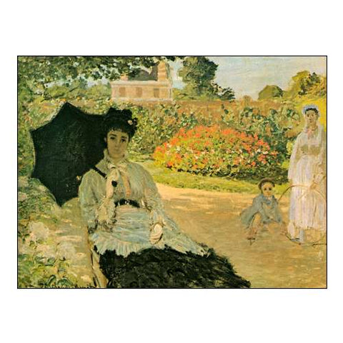 Monet's Family in Garden 1873