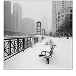 Chicago River Promenade in Winter