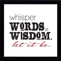 Whisper Words: Framed with Glass