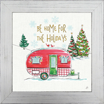Be Home for the Holidays: Framed and Texturized Art Print