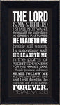 Psalm 23: Framed with Glass
