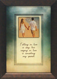 Falling in Love Is Easy: Framed with Glass