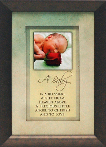 A Baby Is a Blessing: Framed with Glass