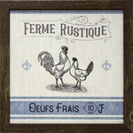 French Farmhouse II: Framed and Texturized Art Print