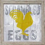 Scrambled Eggs: Framed and Texturized Art Print