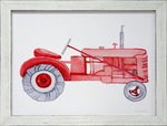 Life on the Farm Tractor: Framed with Glass